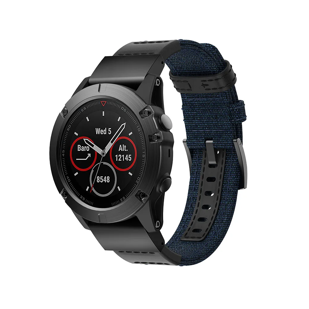 Нейлон ремешок 22 мм 26 мм для Garmin Fenix 5/5 плюс smart watch Quick Release группа холст ремешок для Garmin Fenix 3/3HR Wristbelt