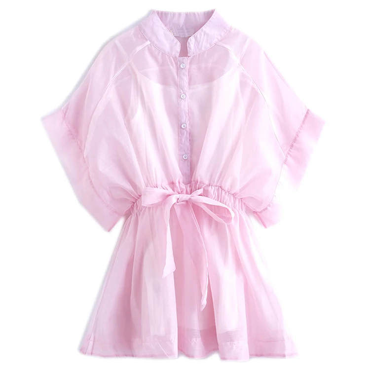 

2 Pcs Suit Summer New Women Korean Style Fresh Loose Bow Mesh Dress + Strap Dress Cute Sweet Set