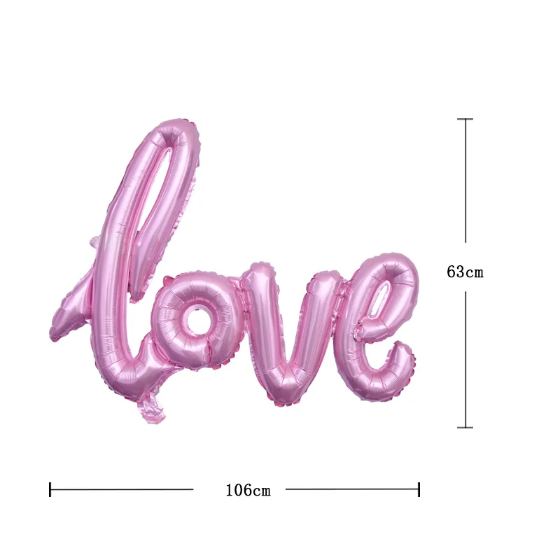 1pc pink 30 шт./лот, свадебные украшения, воздушные шары, много, алюминиевый воздушный шар из фольги, украшения для дня рождения, для взрослых, на День святого Валентина, вечерние принадлежности - Цвет: 1pc pink