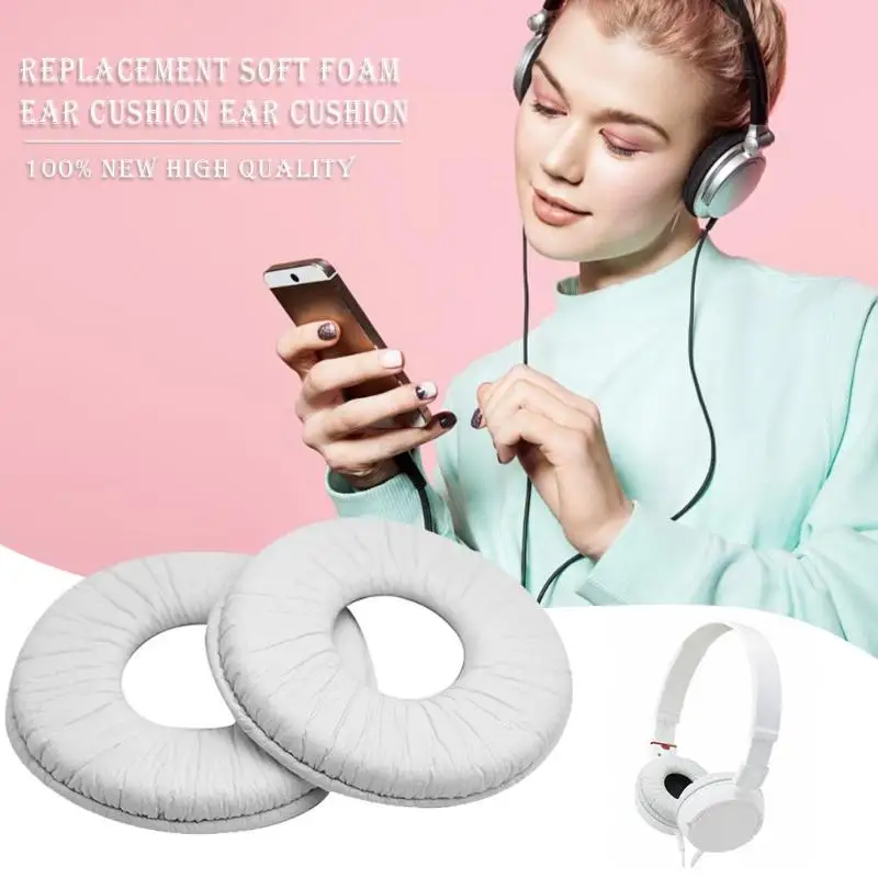 2 шт. мягкая губка для замены амбушюр Подушка для SONY MDR-ZX100 ZX300 V150 повышает производительность басов наушников