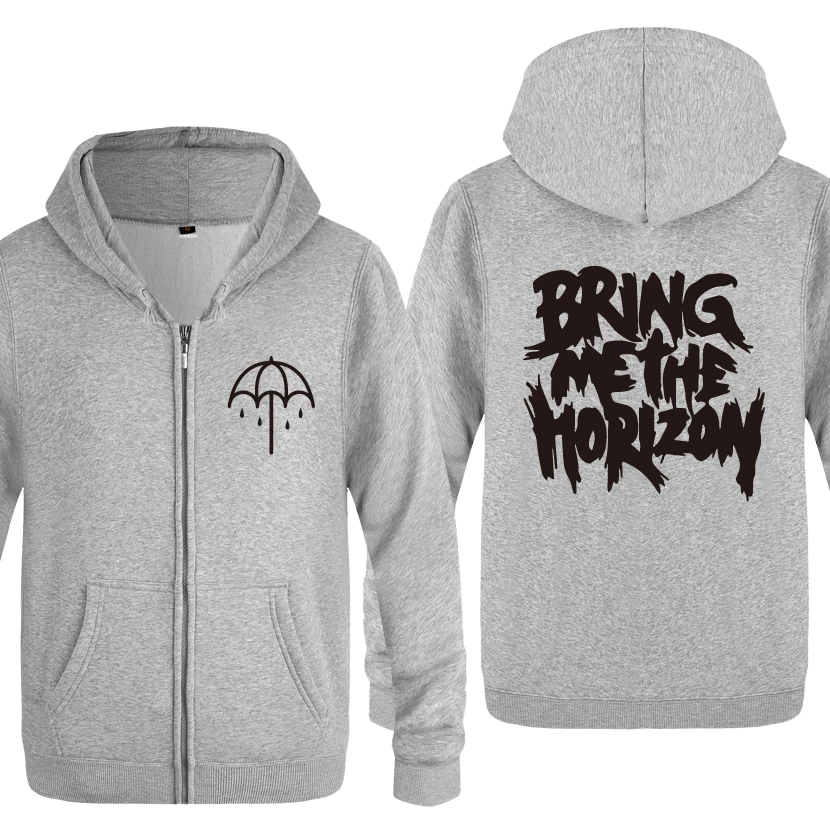 Bring Me The Horizon толстовки рок-группы мужские мужские флисовые кардиганы на молнии толстовки с капюшоном - Цвет: HUIY HET
