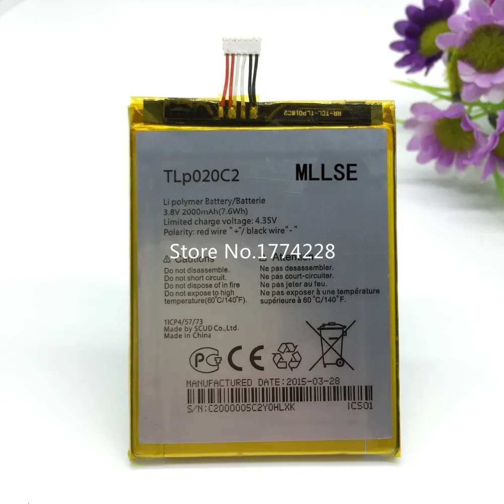 Аккумулятор MLLSE TLP020C2 для Alcatel Idol x1s 6034R S950 x 6037y 6040x6032 TCL мобильный телефон|mobile phone