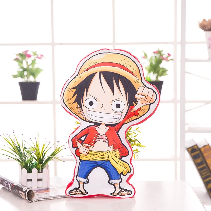 

48 cm 3D Printed Anime One Piece Luffy Plush Toy Stuffed Pillow Cushion For Kids Birthday Gift Home Decoration