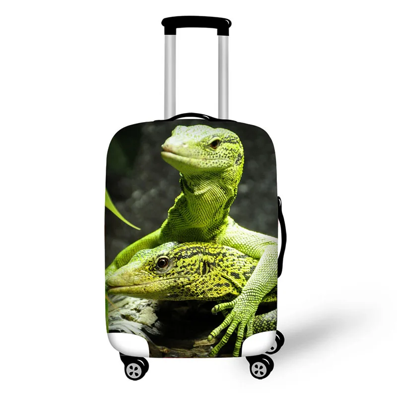 Чехол для багажа с принтом ящерицы чехлы чемоданов водонепроницаемые аксессуары