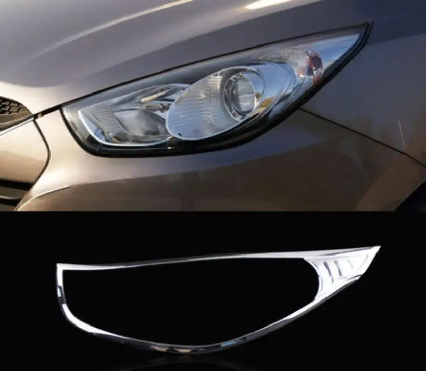 Автомобильная ABS Хромированная передняя фара + задний фонарь Накладка для Hyundai IX35