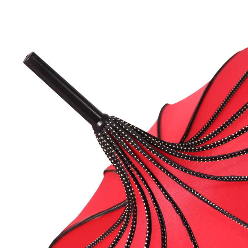 Женский зонт с длинной ручкой защитой от ультрафиолетового излучения для