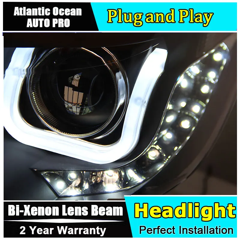 

car styling LED Head Lamp for Ford Kuga led headlights 2013-2016 for Escape angel eye drl HID KIT Bi-Xenon Lens low beam