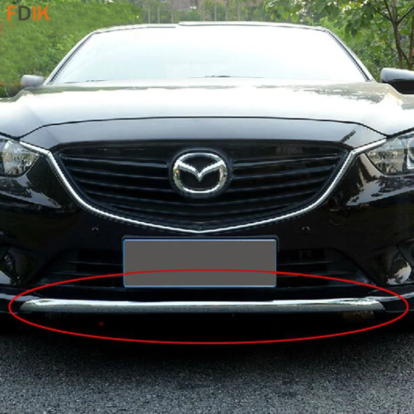 

Накладка на передний бампер для Mazda 6 Atenza M6 2014, 2015, 2016