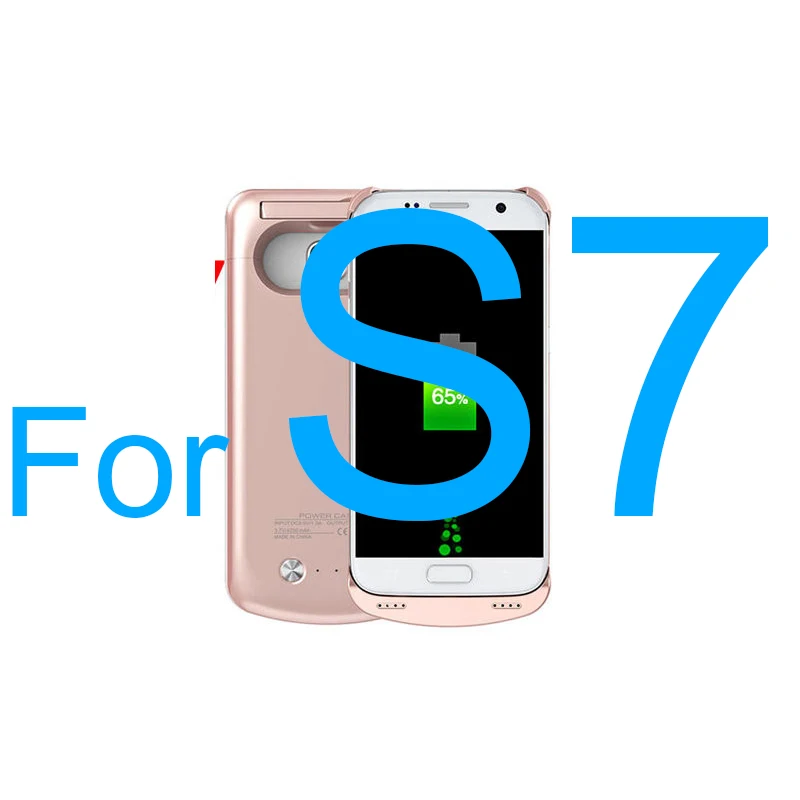 S7 Rosegold Для samsung S7edge, чехол s, 5200 мА/ч, портативное зарядное устройство, защитный чехол для зарядки, блок питания для Galaxy S7, 4200 мА/ч - Цвет: S7 Rosegold