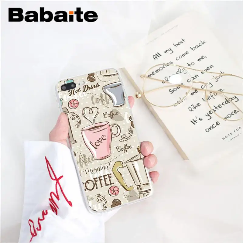 Babaite ОК, но сначала Кофе Новое поступление чехол для телефона iPhone X XS MAX 6 6s 7 7plus 8 8Plus 5 5S SE XR 10