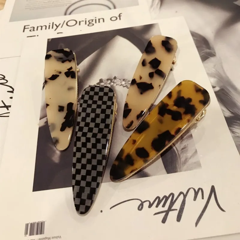 2019 New Fashion Leopard Hollow Water Drop Hair Clip Pins For Women Ladies Girls Birthday Party Wedding Gifts Jewelry Wholesale | Украшения