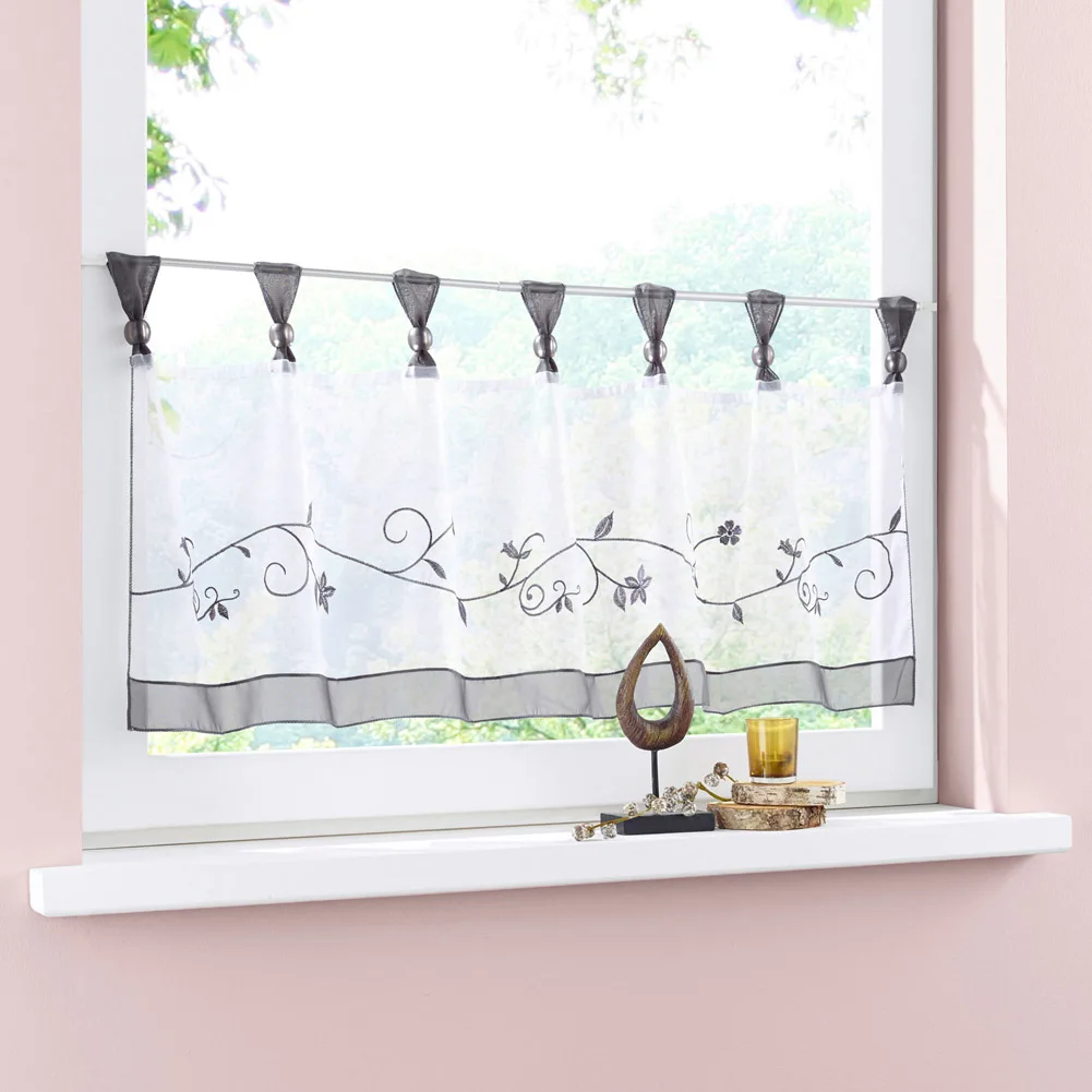 1 шт. оконная занавеска подделка короткое дизайнерское украшение для кухни дома