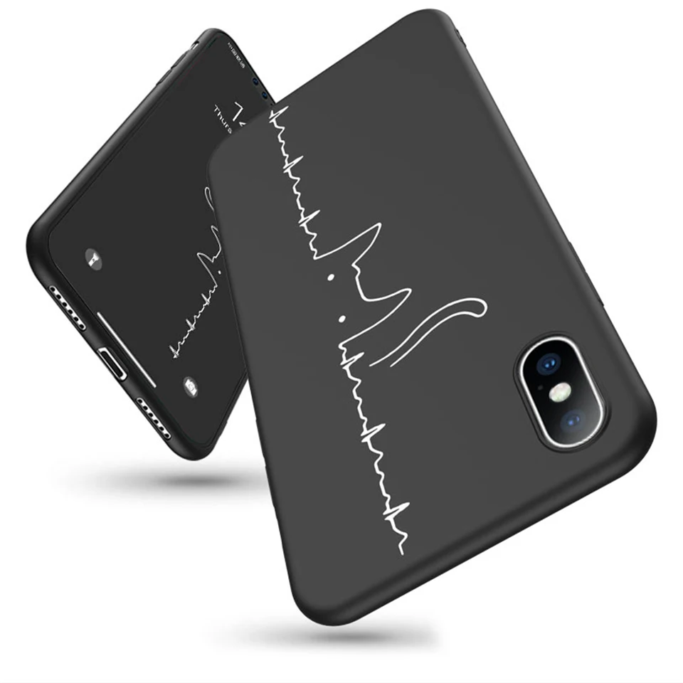 Lovebay чехол для телефона для iPhone 11, 6, 6 s, 7, 8 Plus, X, XR, XS, 11Pro, Max, 5, 5S, SE, мягкий ТПУ чехол с рисунком кота, собаки, Луны