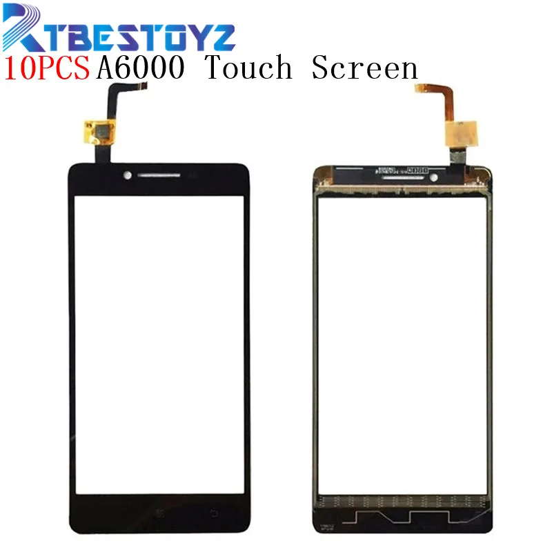 RTBESTOYZ 10 шт. Черный сенсорный экран сенсор для Lenovo A6000 a6000 A 6000 5 0 &quotпереднее стекло