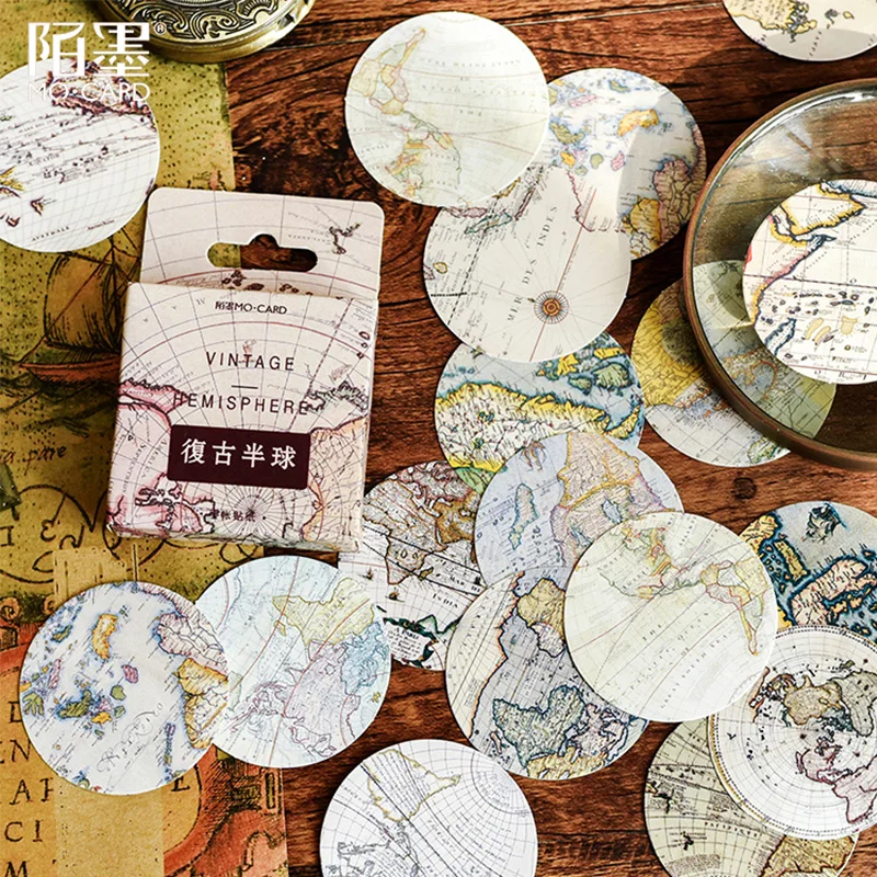 

45 Pcs/Box Colored beautiful leaves paper sticker package DIY diary decoration sticker album scrapbooking