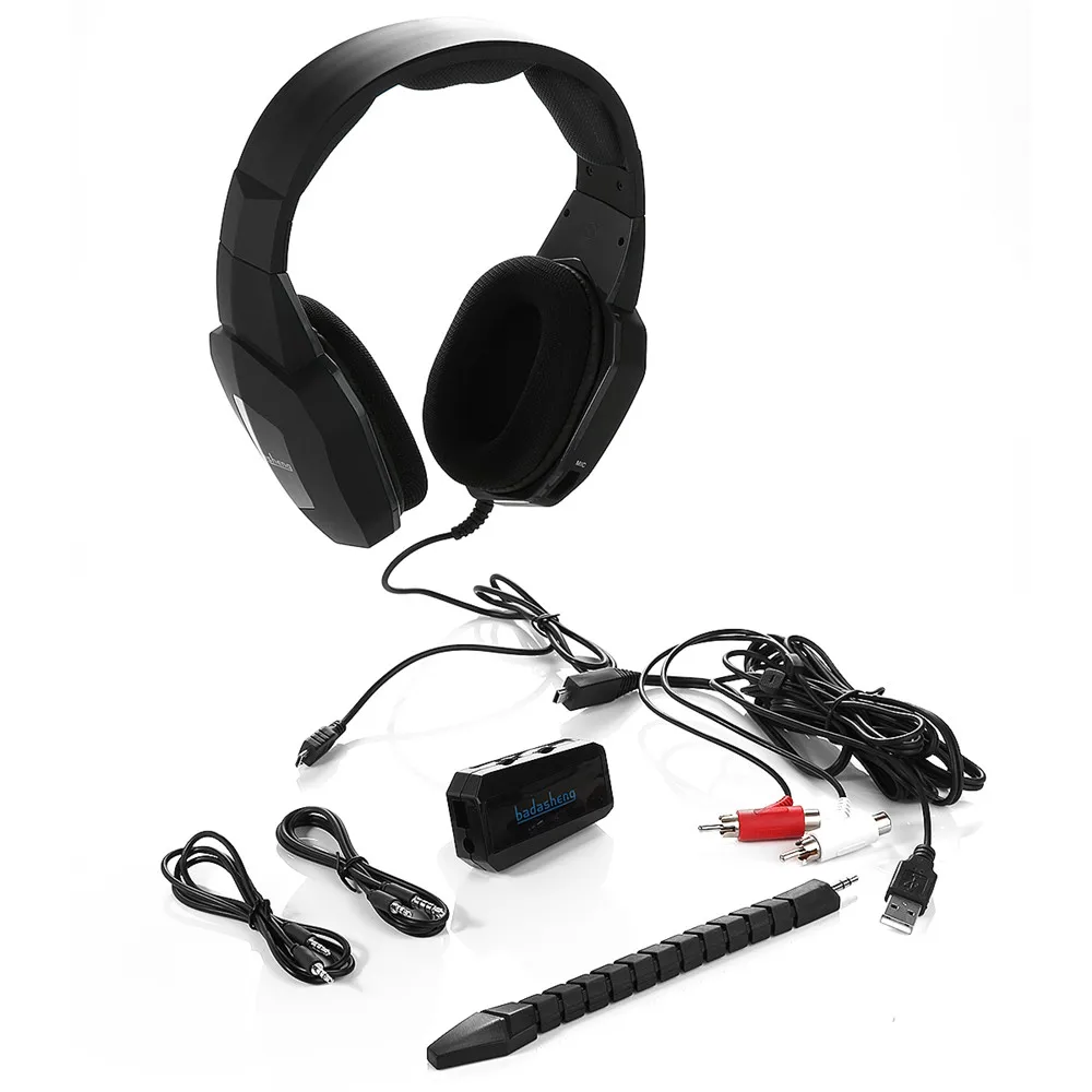 Badasheng BDS-939G стерео звук Игровая гарнитура наушники для PS4, Xbox One консоль с использованием microsoft адаптер, светодиодный, для ПК, MAC