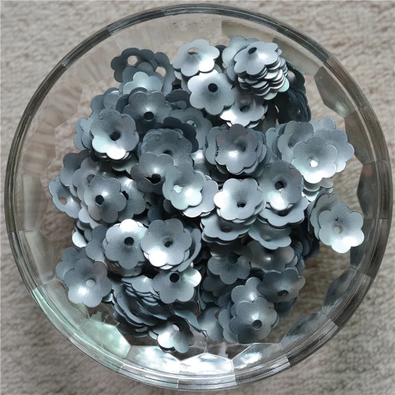 2018 Новое поступление 50 г Матовая Серебряная чашка с цветком круглые свободные