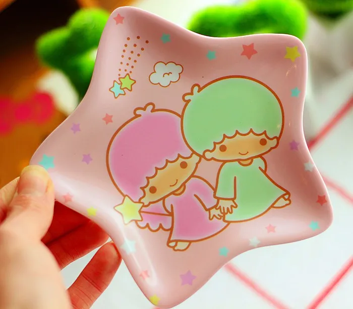 Принт с героями мультфильмов Kawaii, тарелка для приправы, соуса снэк-приправа для блюд тарелочки для томатного соуса соли уксус специи. Анти-шок посуда