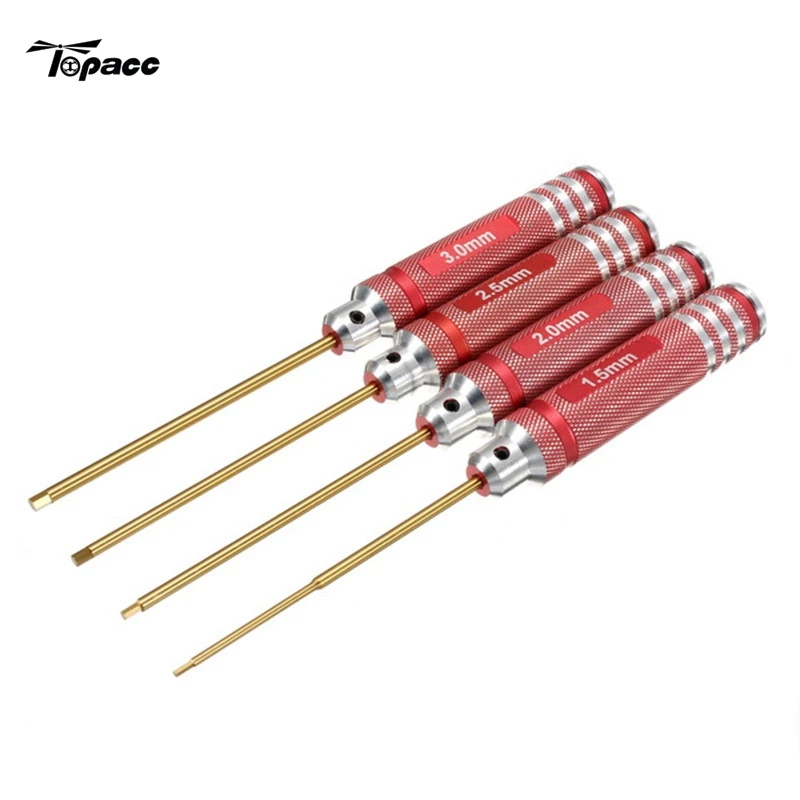 4Pcs AZLRC ONERC Hex Driver HSS titanium H1.5/H2.0/H2.5/H3 Tool Set Red For RC Drones FPV Quadcopter Installation Repair DIY | Игрушки и