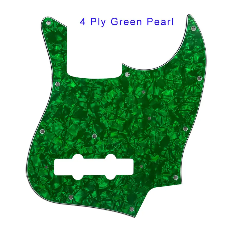 4Ply Green Pearl Pleroo заказное качество накладки-для 11 отверстий 4 струны MIJ Janpan джаз бас гитара накладки царапины пластины - Цвет: 4Ply Green Pearl