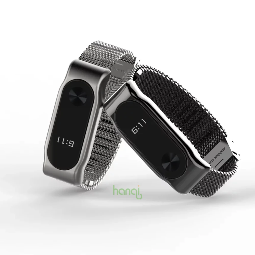 Металлический ремешок для Mi Band 2 браслет из нержавеющей стали без винтов Сменные
