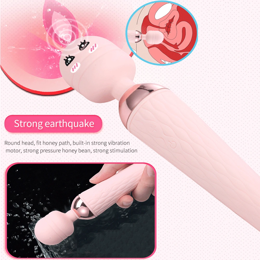 USB Перезаряжаемый AV вибратор для женщин G Spot Стимулятор клитора волшебная палочка