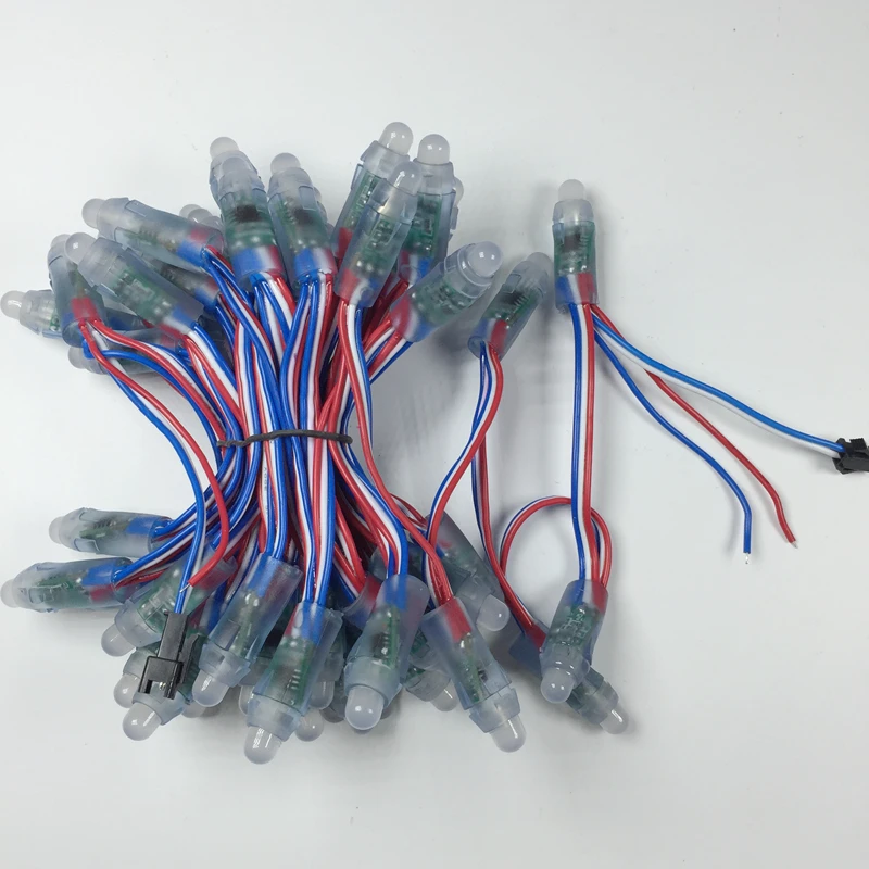 50 шт./лот 12 мм WS2811 2811 Led декоративный светодиодный Дюралайт с модульная гирлянда