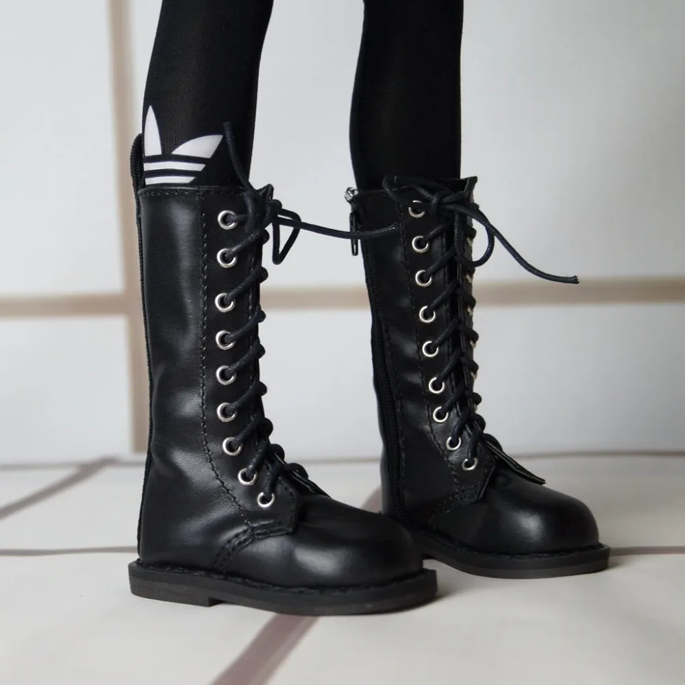 BJD/обувь Черные ботинки с оборками для высоких мужчин 1/3 24 дюйма SD DK DZ AOD DD Doll