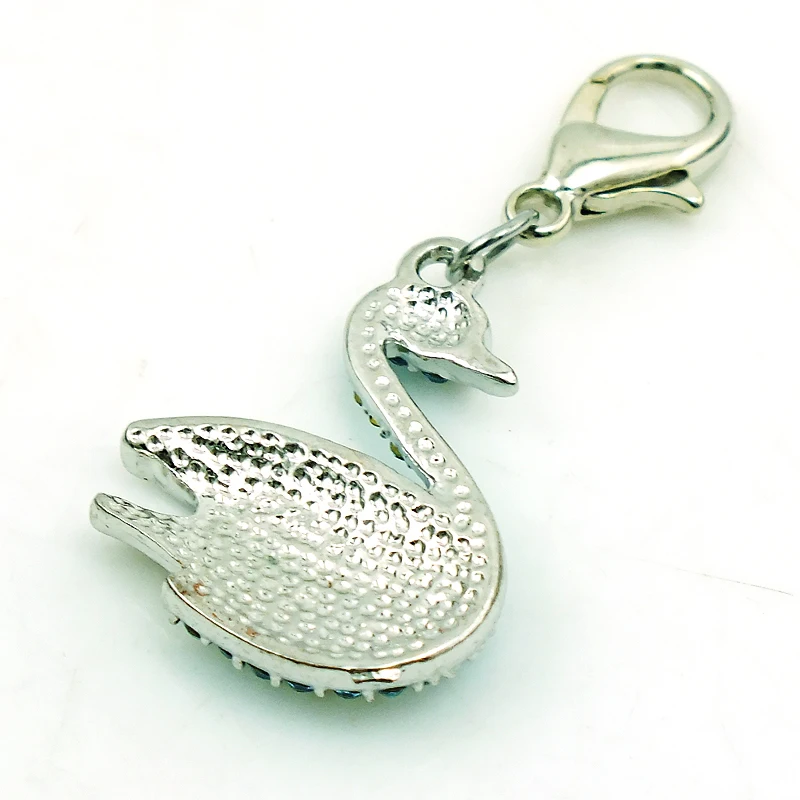 JINGLANG Модные животные Омар застежка Подвески Висячие Стразы Эмаль Лебедь DIY для