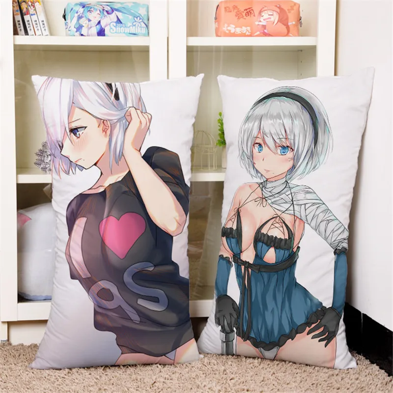 2017 новая Аниме игра NieR Automata подушка 40*70 см 3D узор YoRHa 2B 2A 9S наволочка постельные