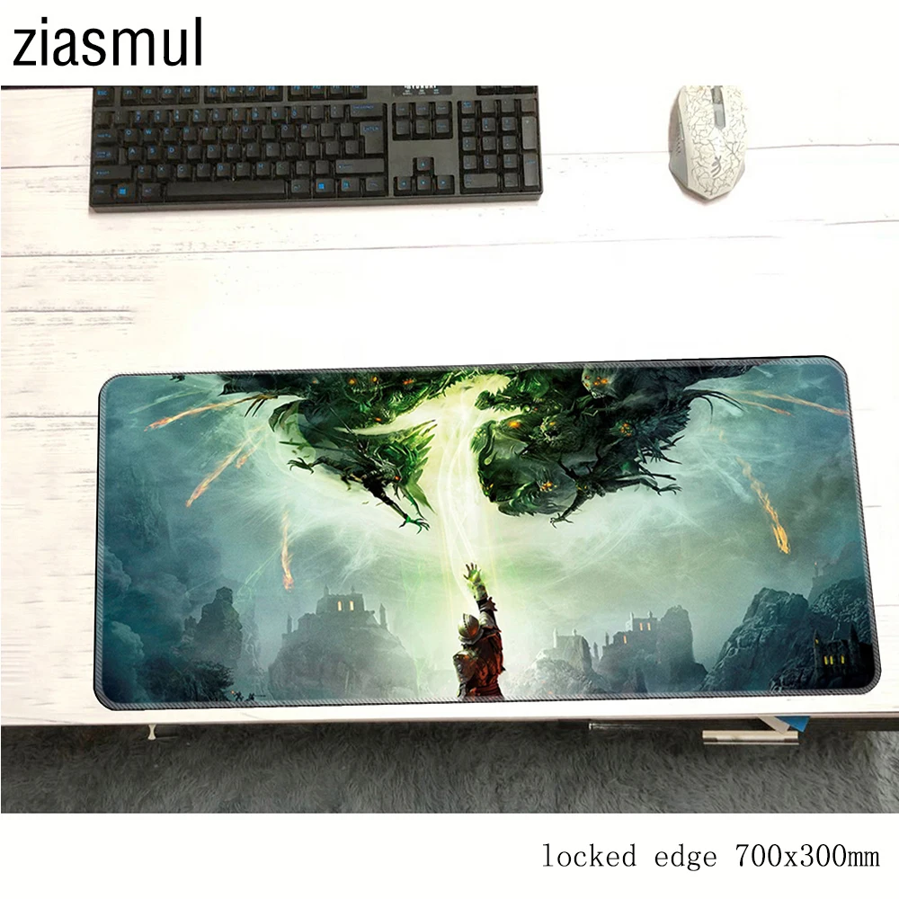 Коврик для мыши dragon age 700x300x3 мм Аниме компьютерной игровые аксессуары Новое