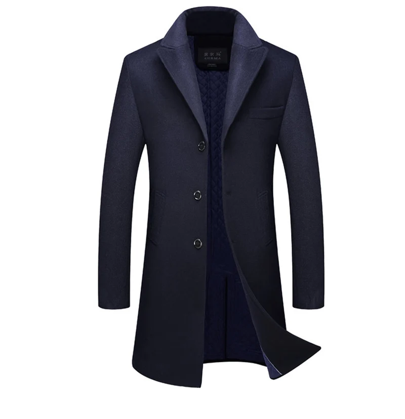Uniqstore Мужской плащ шерстяное пальто зимнее мужское ветровка 2018 верхняя одежда |
