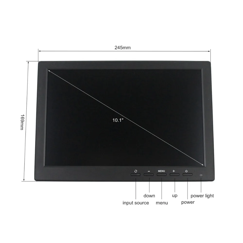 SMALUCK 10 1 дюймовый TFT LCD HD автомобильный монитор заднего вида со встроенным
