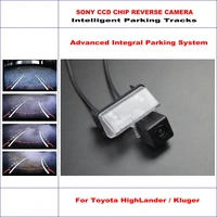 car intelligent parking tracks rear camera for toyota highlanderkluger 2014 2015 back ntsc rca aux hd sony ccd cam