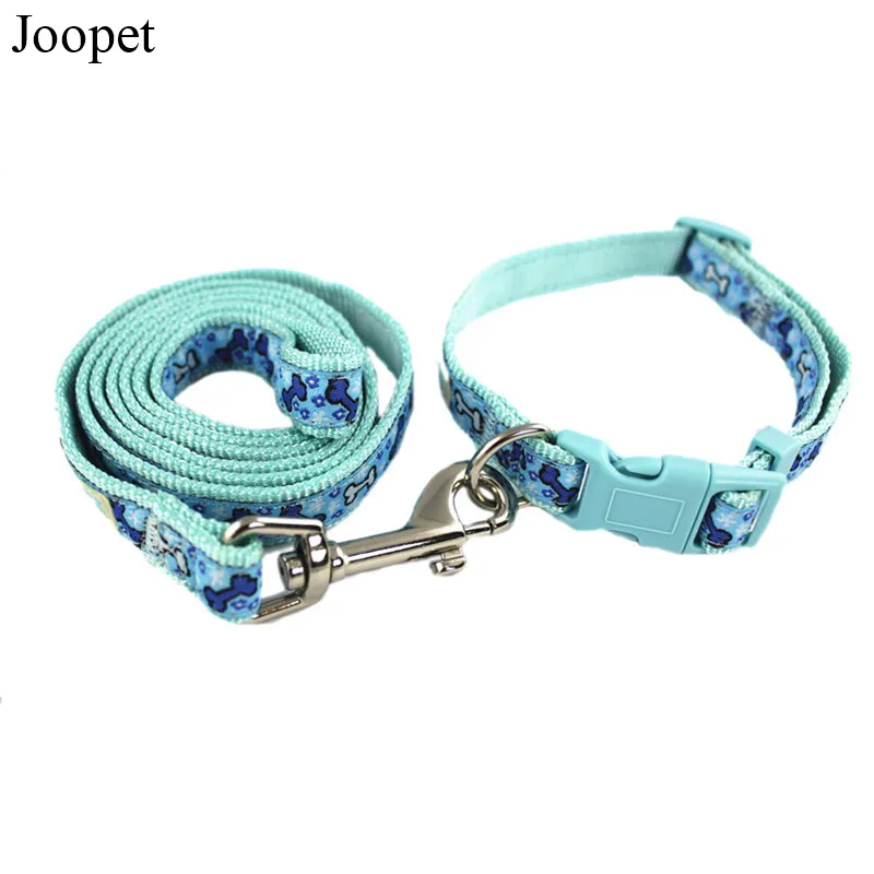 Высококачественный нейлоновый ошейник для собак с принтом лапы собаки маленьких