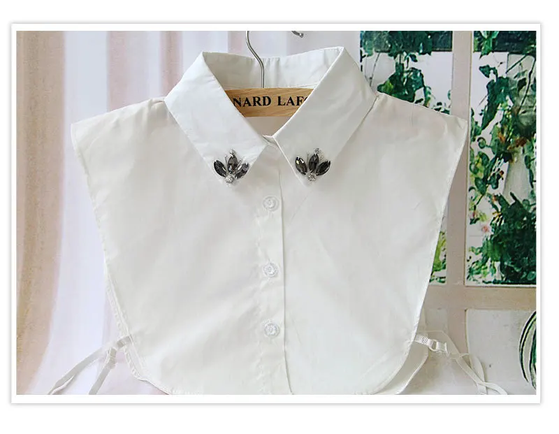 2015 женские накладные Галстуки типа белый воротник повседневные рубашки дикая