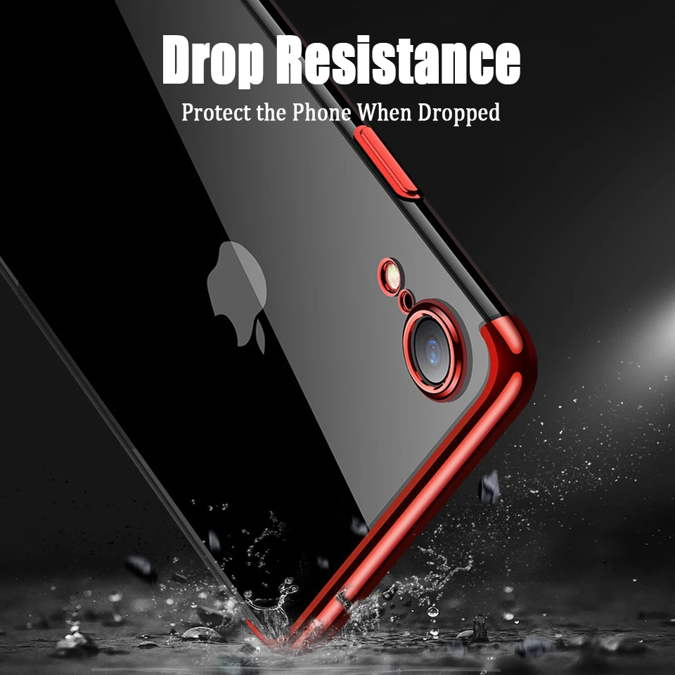 Чехол KEYSION для iPhone XR XS Max X 8 7 Plus Прозрачный бампер ТПУ Силиконовая накладка на