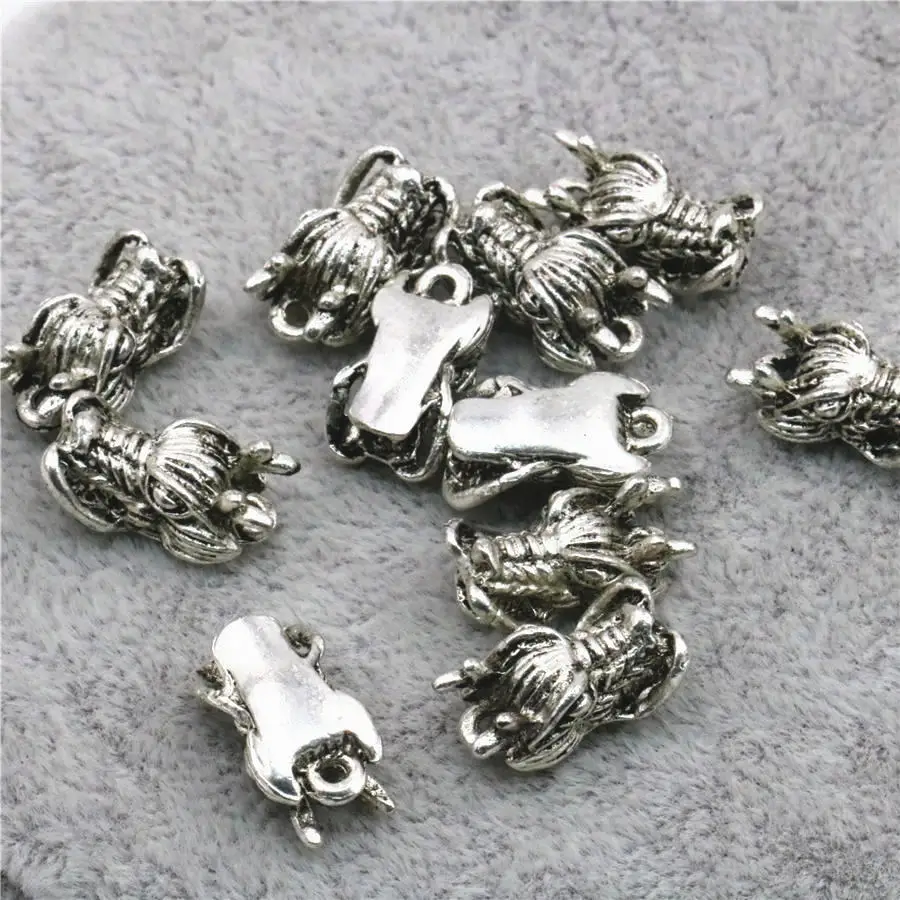 Подвеска с китайским Головой Дракона сделай сам свободная фурнитура 8 х14 мм