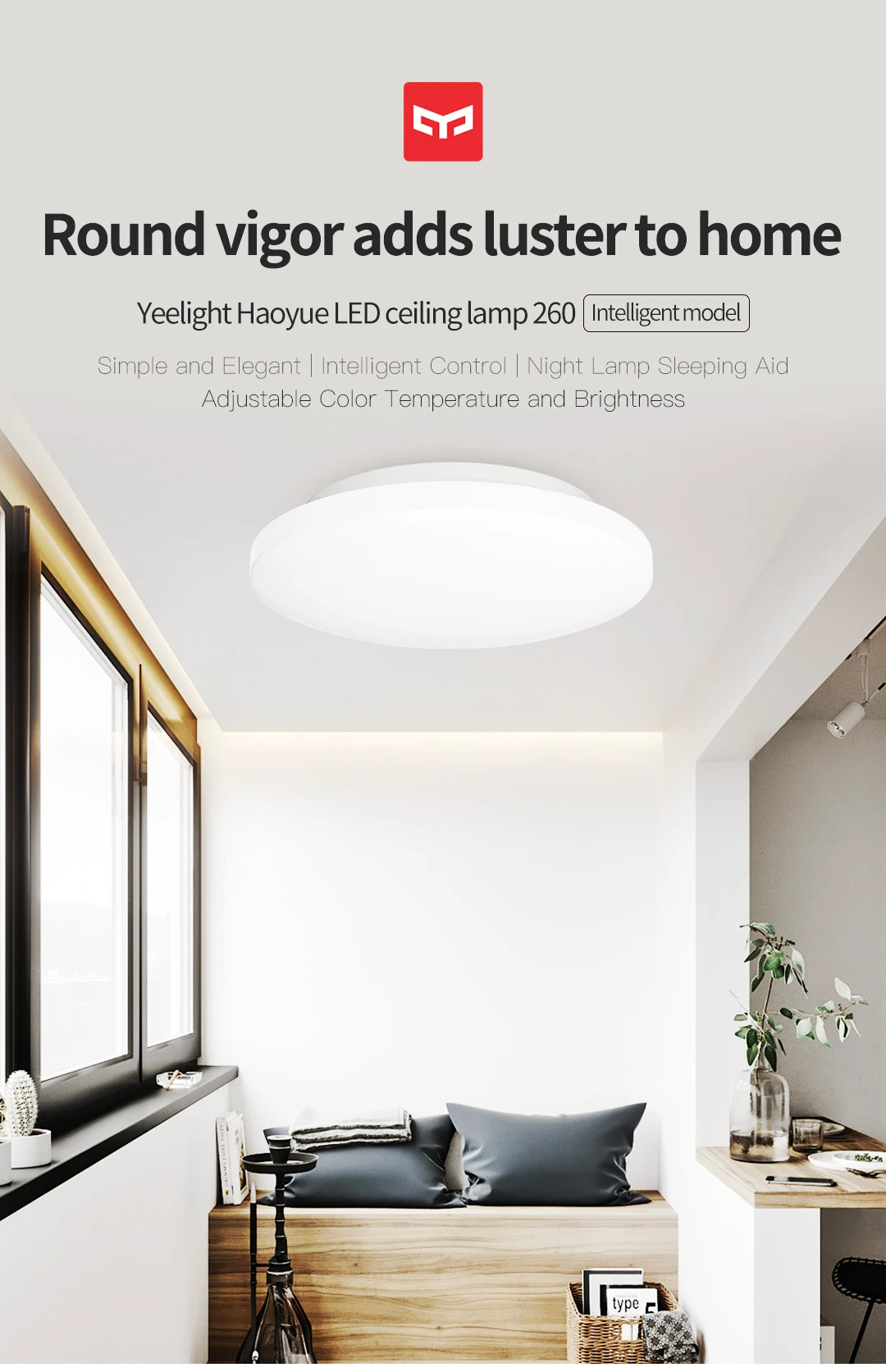 Xiao mi jia Yeelight умный светодиодный потолочный светильник mi jia mi home умный пульт дистанционного управления jiaoyue 260 круглый потолочный светильник