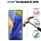 XSKEMP для Alcatel 3L 2019 Настоящее Закаленное стекло протектор экрана 9H твердость Взрывозащищенная защитная пленка против царапин