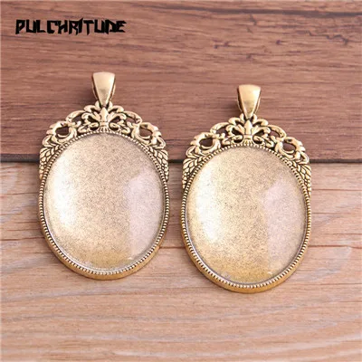 Style 1 glass PULCHRITUDE 2 шт 30*40 мм Внутренний размер античный бог покрытием 11 Стиль Большой овальный кабошон основа Установка Подвески ожерелье Фурнитура - Цвет: Style 1 glass