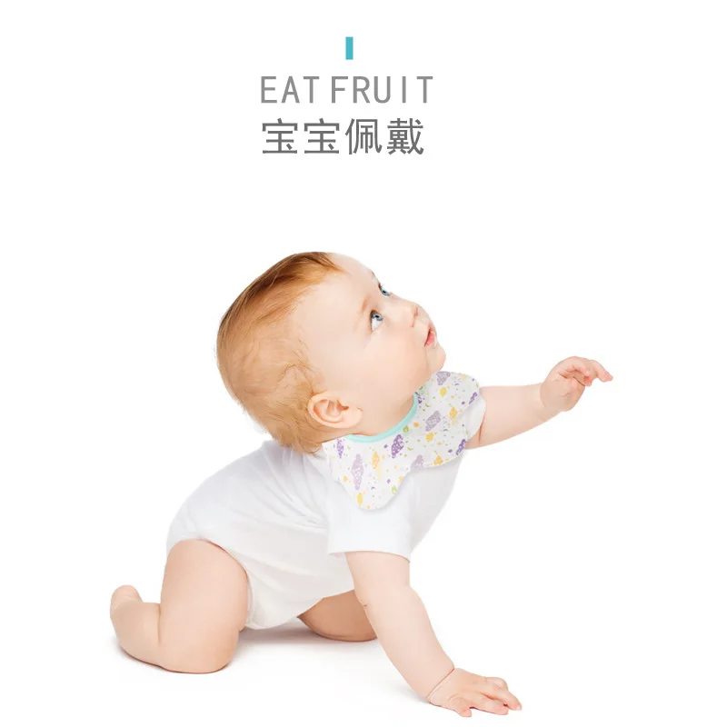 360 Newborn Baby Boy Girl Bibs Drool Bandana Bib Muslin Burp Cloths Feeding Accessories Toddler Scarf Waterproof Winter Cotton | Детская