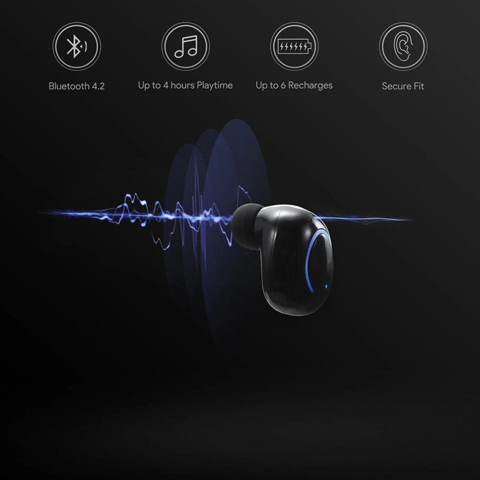 NO-Border HBQ Q18 TWS мини беспроводные наушники Bluetooth наушники с шумоподавлением наушники гарнитура с микрофоном зарядная коробка