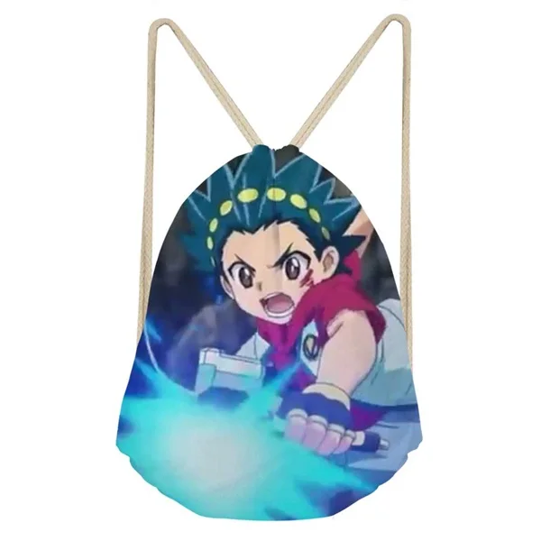 As Pictures ThiKin повседневная майка для мальчиков сумки на шнурке Горячая игра Beyblade Burst Evolution печать детский рюкзак с мягкой спинкой студенческий мешок - Цвет: As Pictures