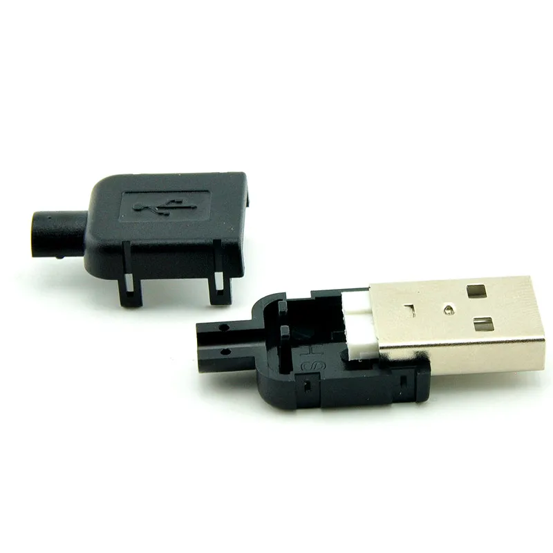 10 комплектов сделай сам USB 2 0 микро-разъем штекер типа А 4 штырька монтажный