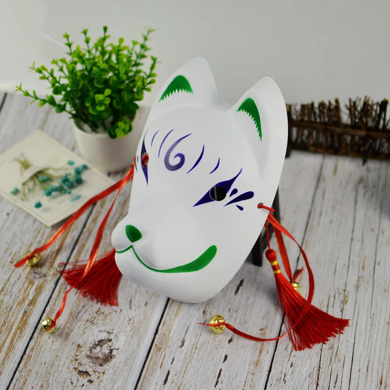 A1 Хэллоуин DIY маска японский частный пользовательский ветер лиса маска окрашенная кошка Нацумэ книга друзей целлюлозы лисы полный косплей с маской для лица - Цвет: A1