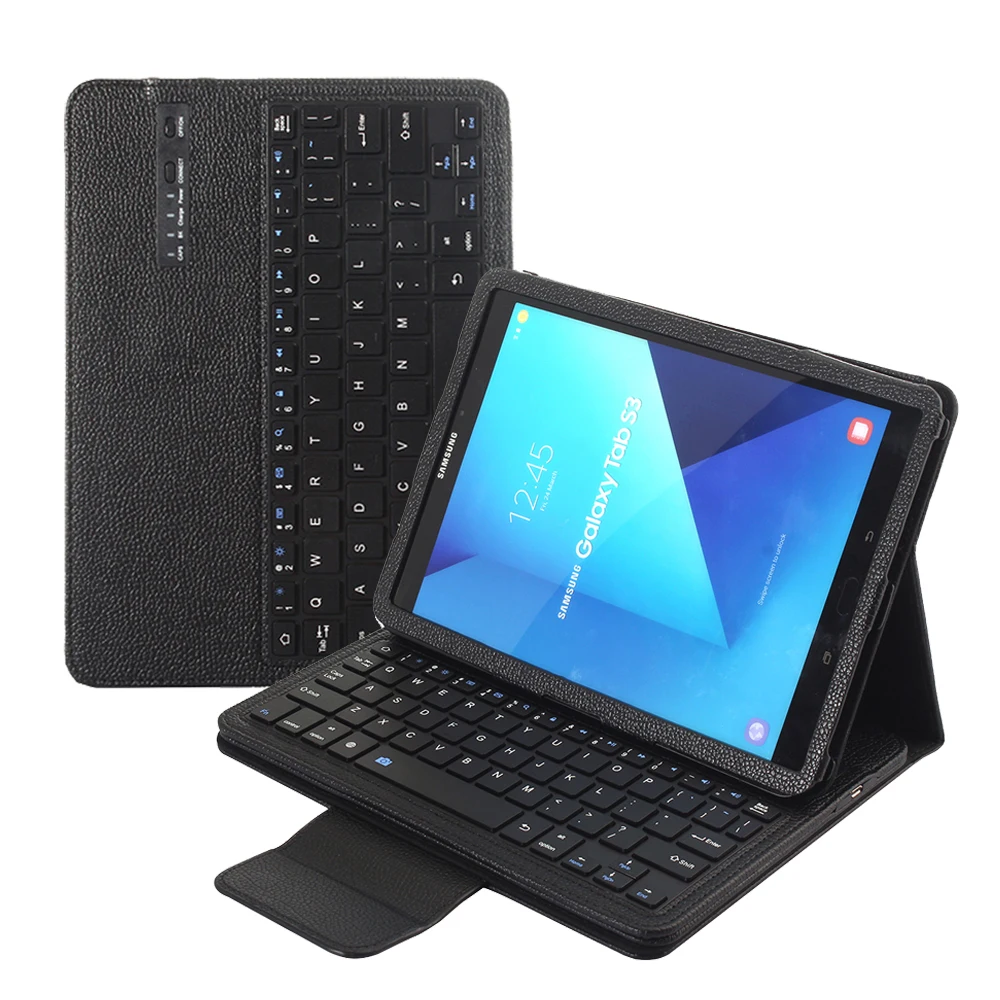 Беспроводной Bluetooth клавиатура для Samsung Galaxy Tab S2 9,7 дюймов SM-T810 SM-T815 SM-T813 SM-T819 съёмный Корпус чехол на магните