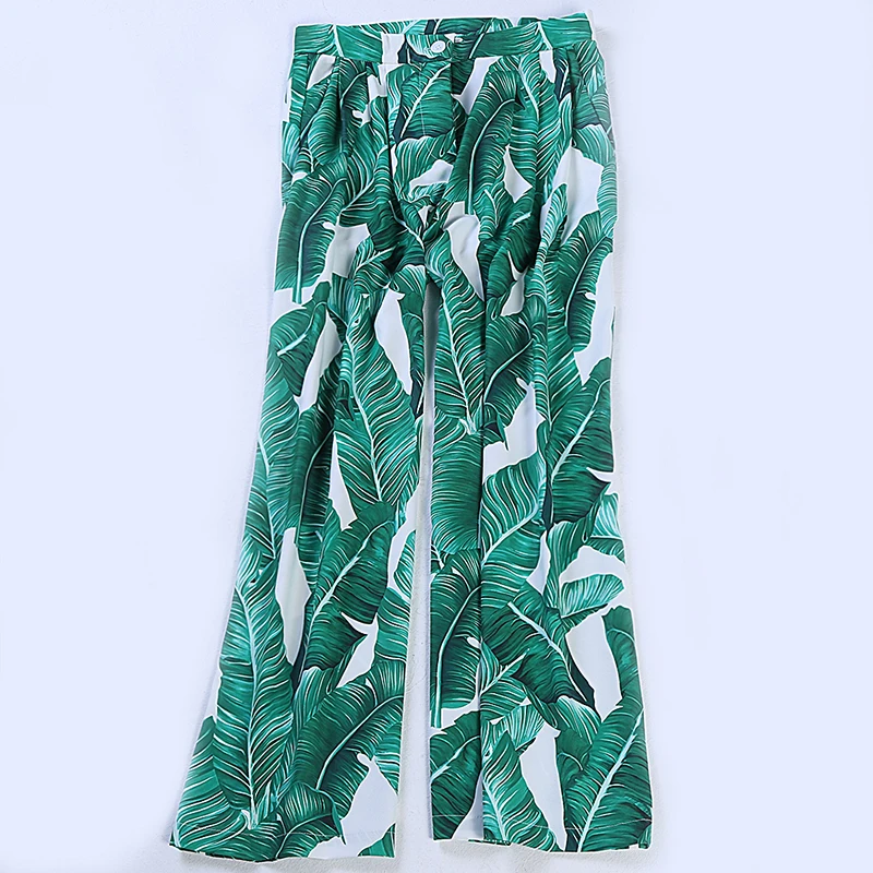 Женские винтажные брюки в стиле ретро Подиумные с высокой талией широкими