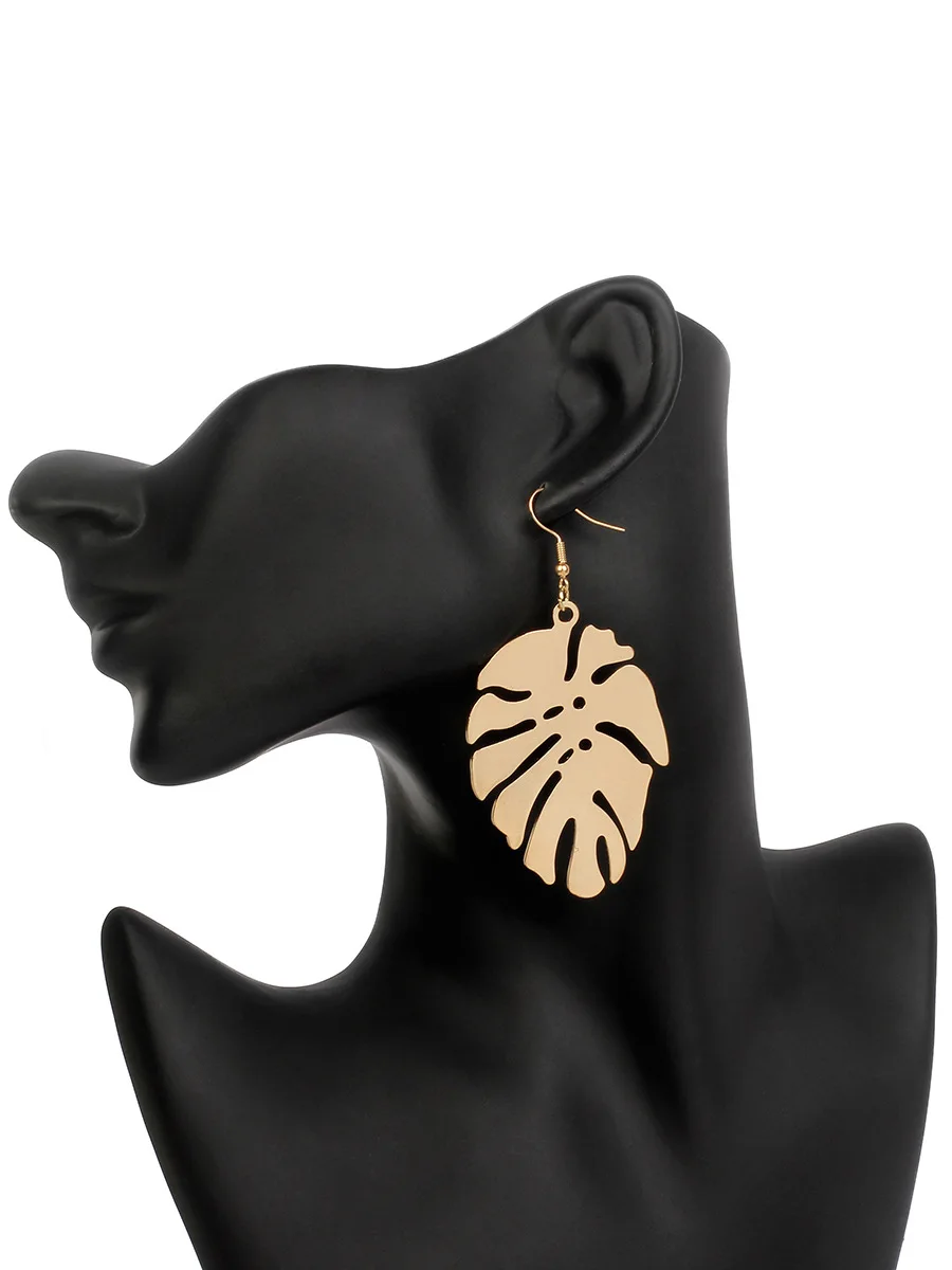 2019 Горячие Для женщин листья тропических растений серьги простой бохо подвески