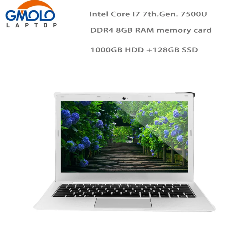 Игровой ноутбук GMOLO Core I7 7 го поколения 8 Гб DDR4 ОЗУ 1 ТБ HDD + 120 ГБ SSD 13 3 дюймов 1920*1080 IPS HD